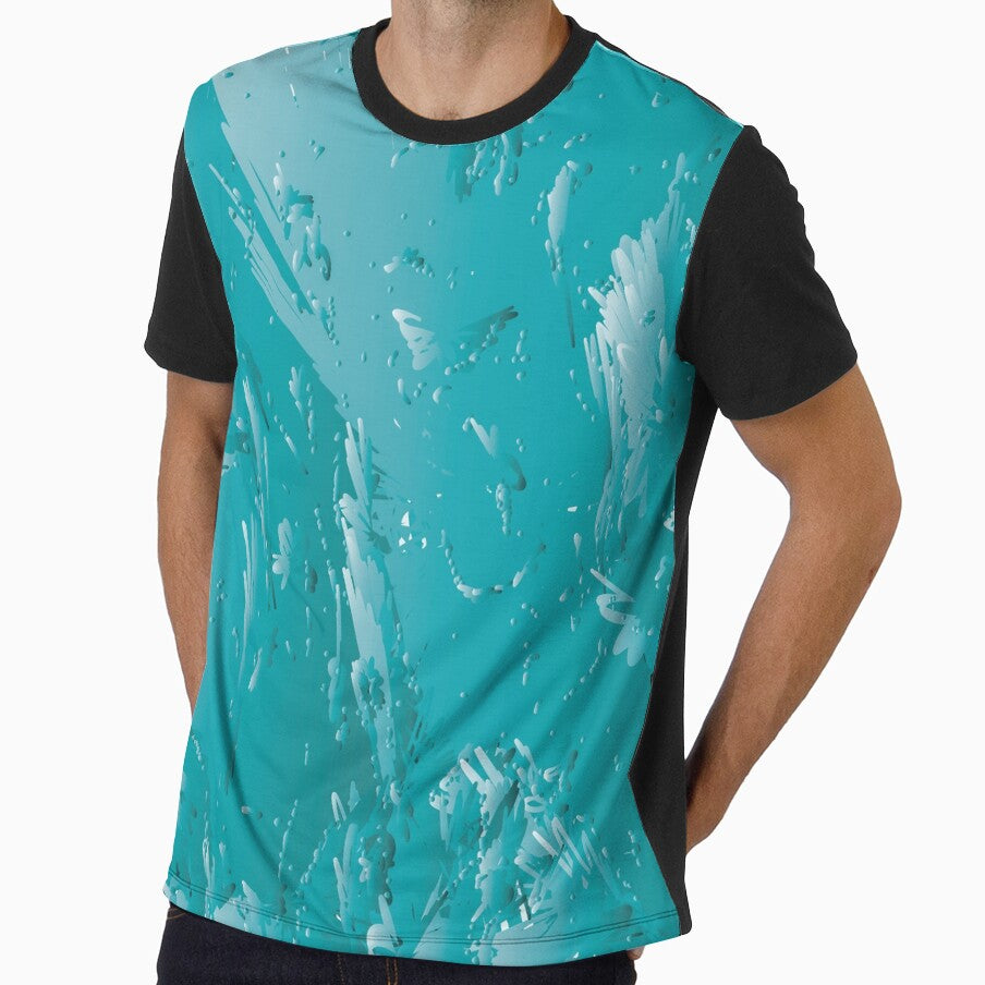 Crazy All Over Blue Abstract Design by aventi24