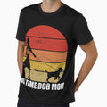 Full Time Dog Mom Retro Sunset by RandomStuffShop