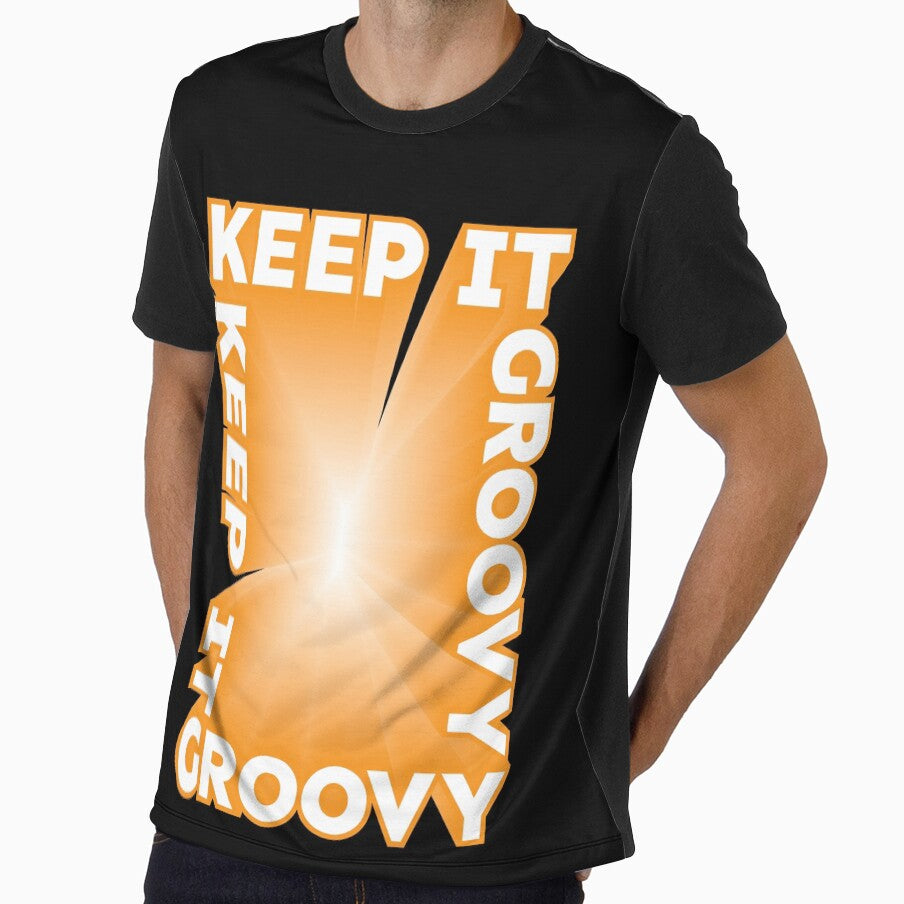 Copy of Keep It Groovy 3D text gold white by hockeng