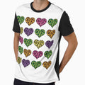Rainbow Leopard Print Hearts by SerpentSkyArts