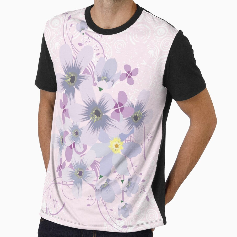 Pink and Violet Flowers Pattern by allovervintage