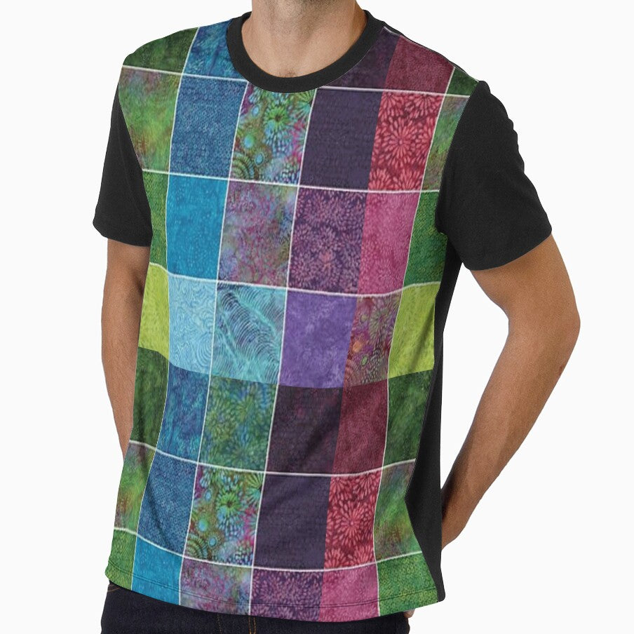 All Over Rainbow Squares Print by SerpentSkyArts