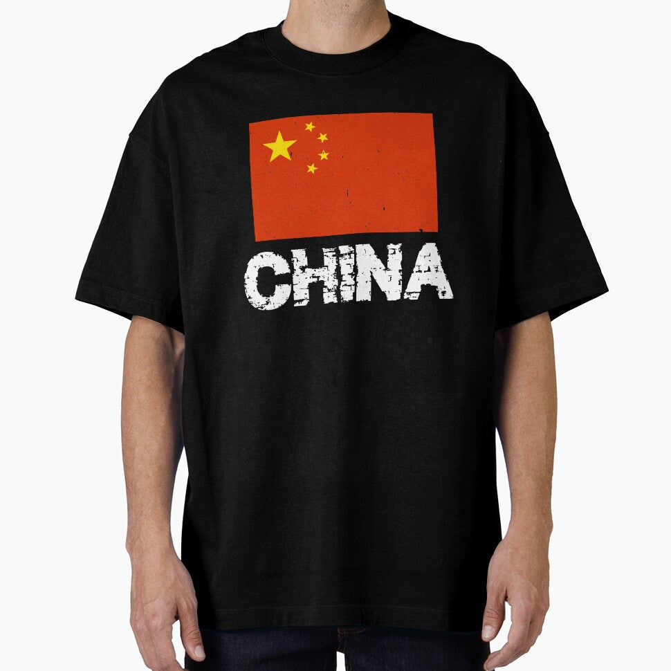 China Flag T-Shirt for Men and Women by AllStarMerch