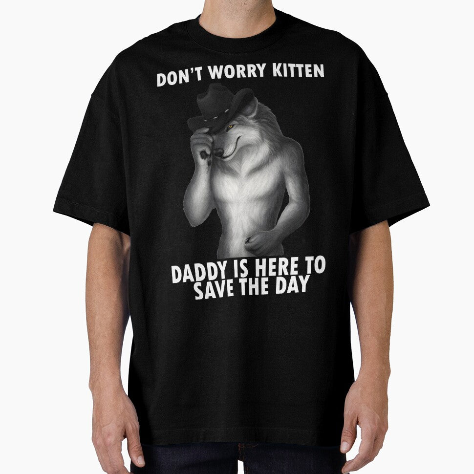 Don't Worry Kitten Funny Wolf Meme by MemishDesign