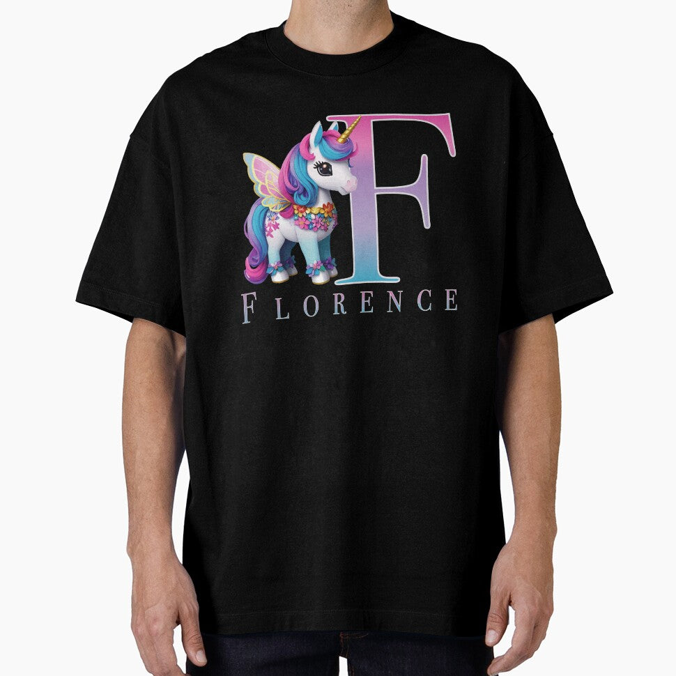 Florence name with a cute unicorn by Lubellebubble20
