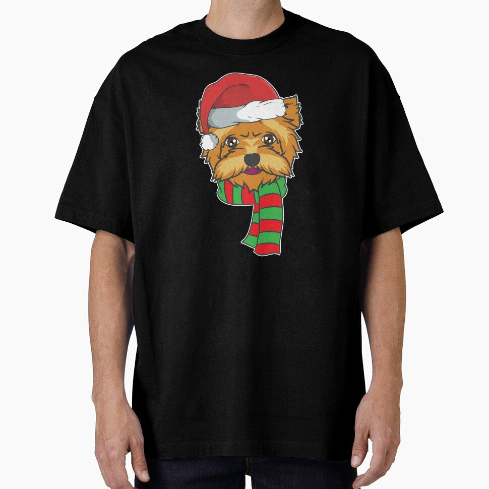 Funny Christmas Dog Xmas Santa  Yorkshire Holiday Gift by haselshirt