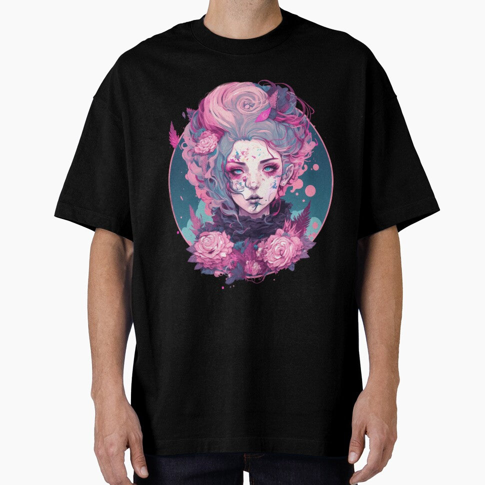 Pastel Goth Woman in Nibon Anime Style: Unique and Stylish Illustration by The-Sinister