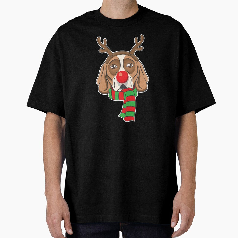 Funny Christmas Dog Xmas Reindeer Beagle Holiday Gift Tee by haselshirt