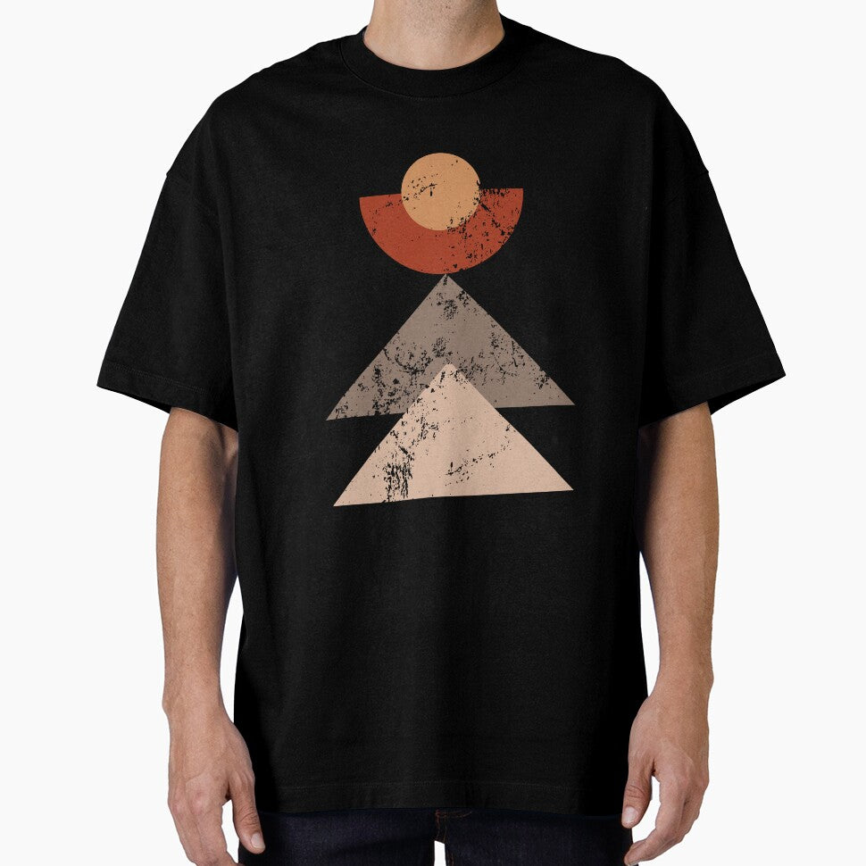 Geometric Boho Art Prints in Earthy Tones by BesideStyles