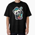 Goth Panda EMO Rock Sticker - Goth Pandas Rock On by sgibby80