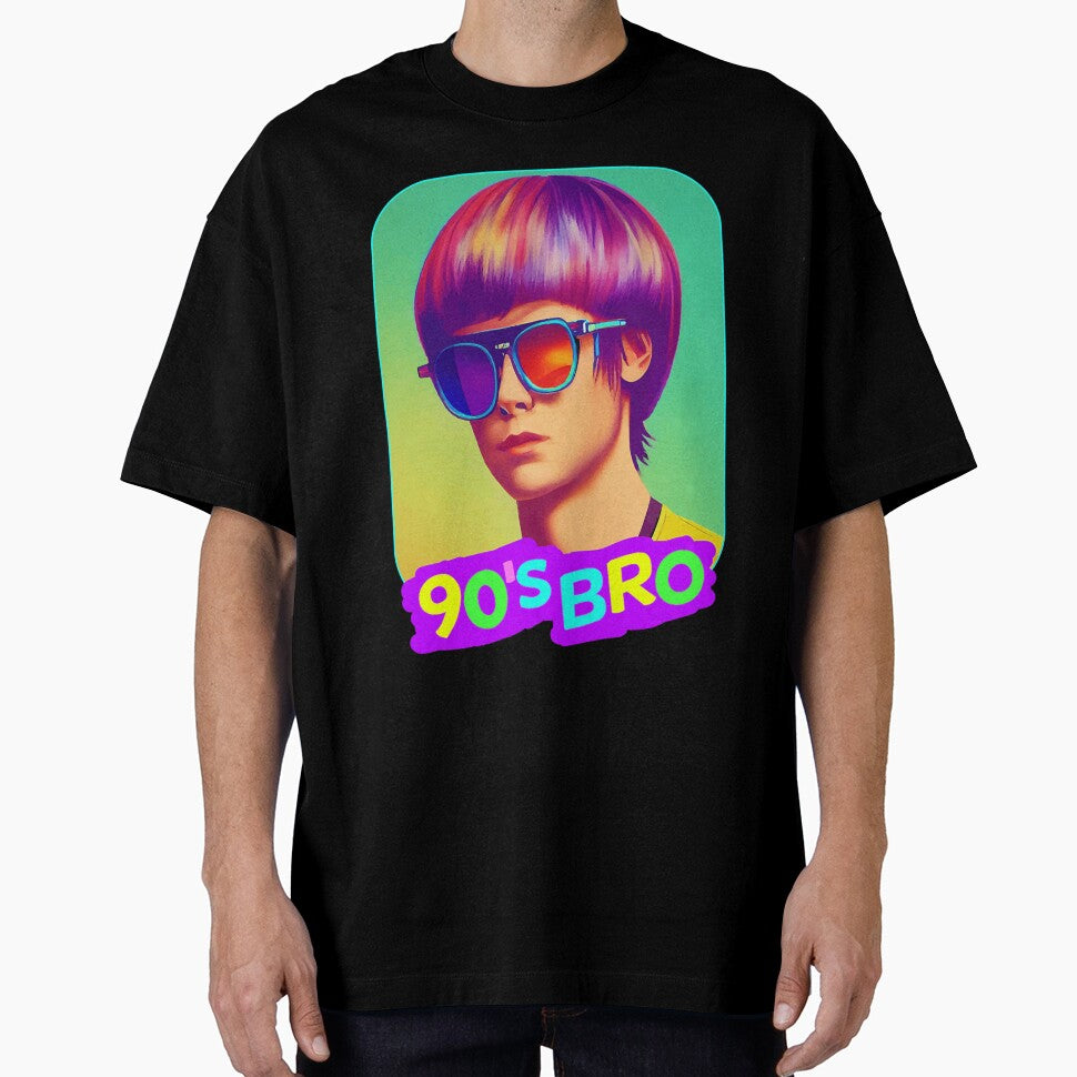 90'S Bro With Bowlcut Retro Party Design For Men Born In The 90S by elinateaundra