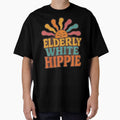 Elderly White Hippie Trending Funny Saying Hippie Men Women by NightWisdom