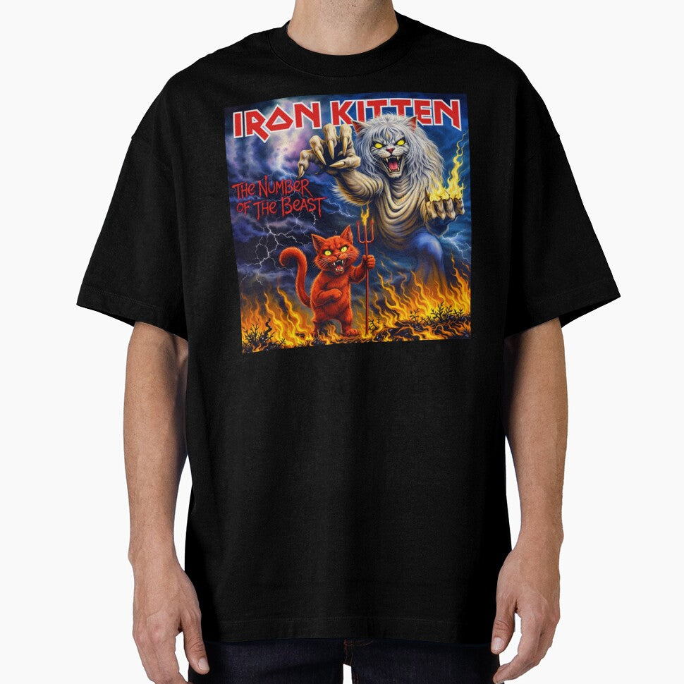 Iron Kitten – The Number of the Beast (Parody Metal Cat Art) by onlin3boutiqu3