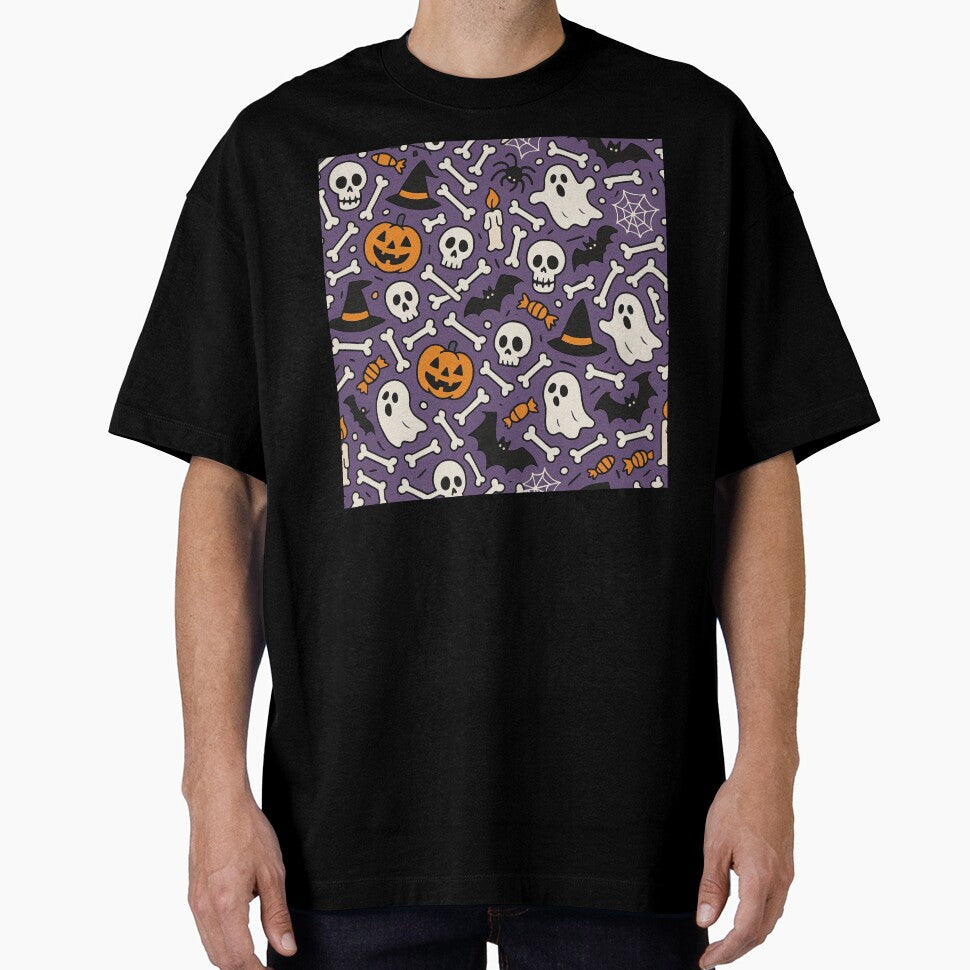 Fun Halloween Bones All Over Print Pattern by getpressedshirt