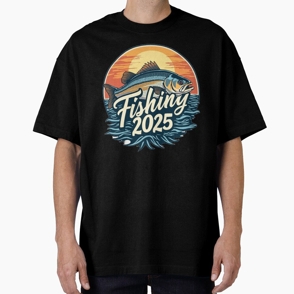 Fishing Design for American Retirees 2025 Oversized T-shirt by 1onemarket