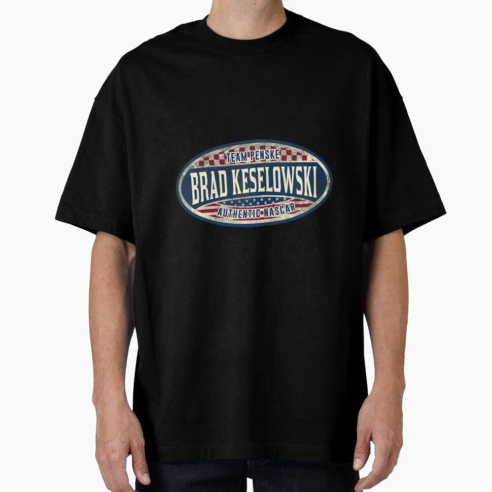 NASCAR - Brad Keselowski - Vintage Premium Tri-Blend by MichelleELawren