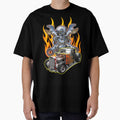 Hot Rod Skull & Flames by Fairyjam