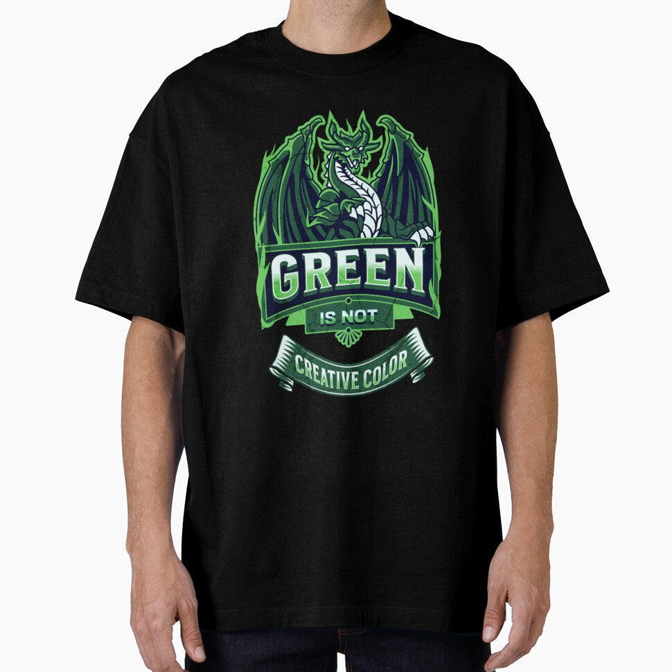 Green Is Not a Creative Color - green dragon by UKAmobile