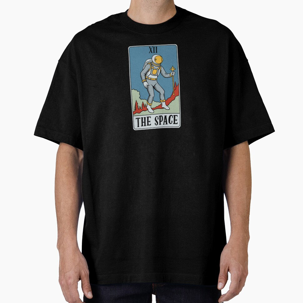 The Space - Funny Astronaut Mars Mission Tarot Card (Blue Version) by isstgeschichte
