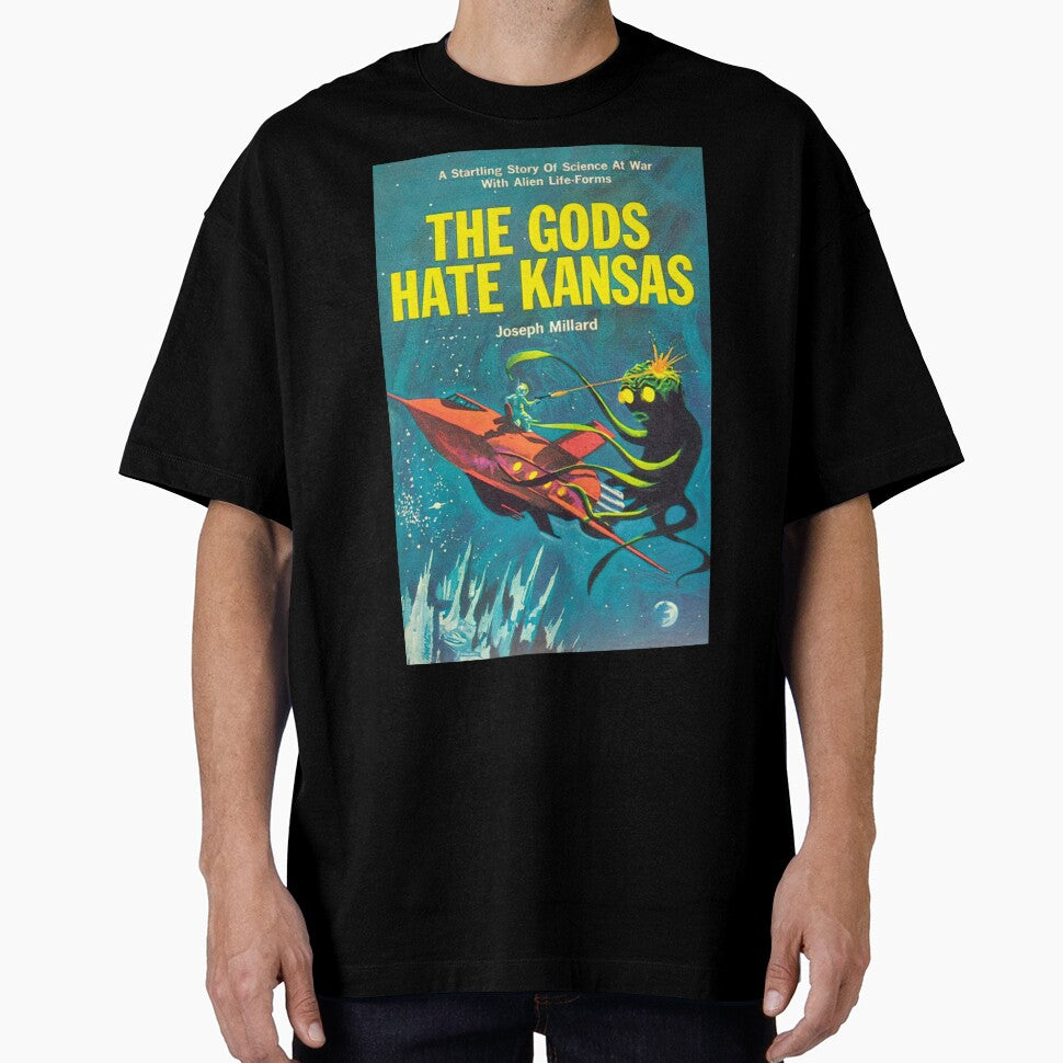 The Gods Hate Kansas Alien Invasion 1960s Science Fiction Novel Pulp Art by Maljonic