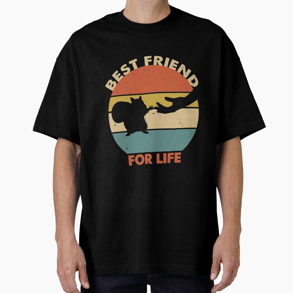 Vintage Retro Squirrel Best Friend For Life Fist Bump by SARAHKUHNS
