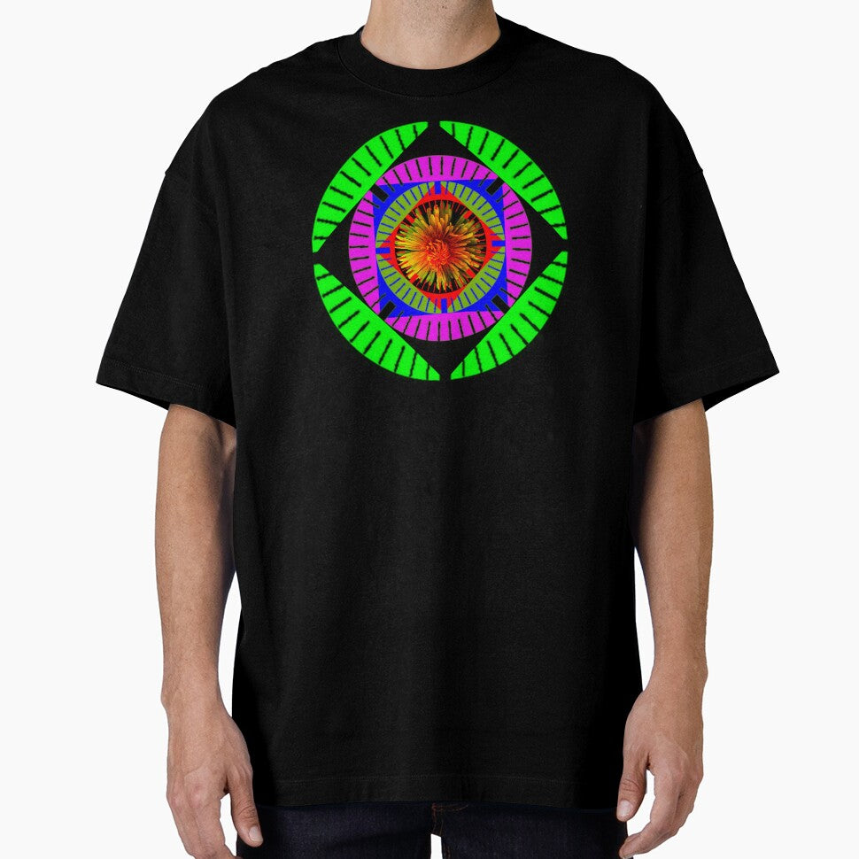 Contrast whimsical  Dandelion flower graphic creation by Iritof by iritof