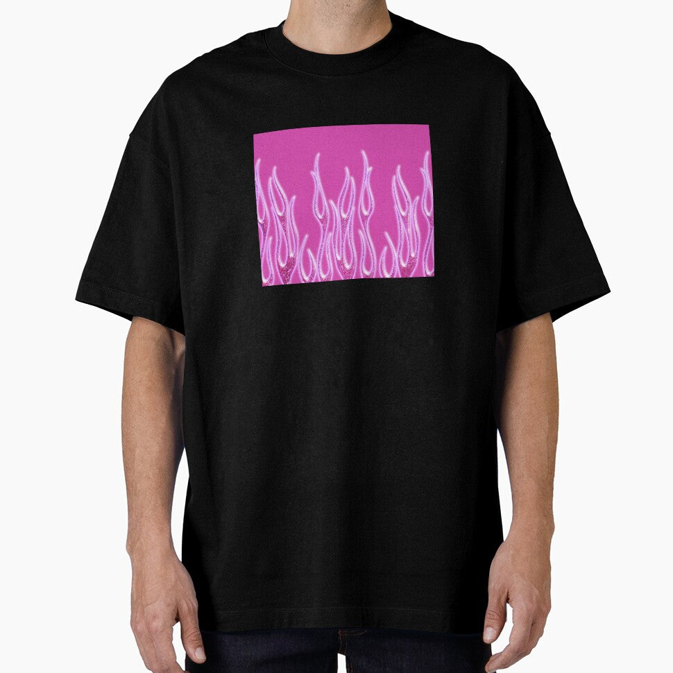 Y2K Aesthetic Pink Flames by ind3finite