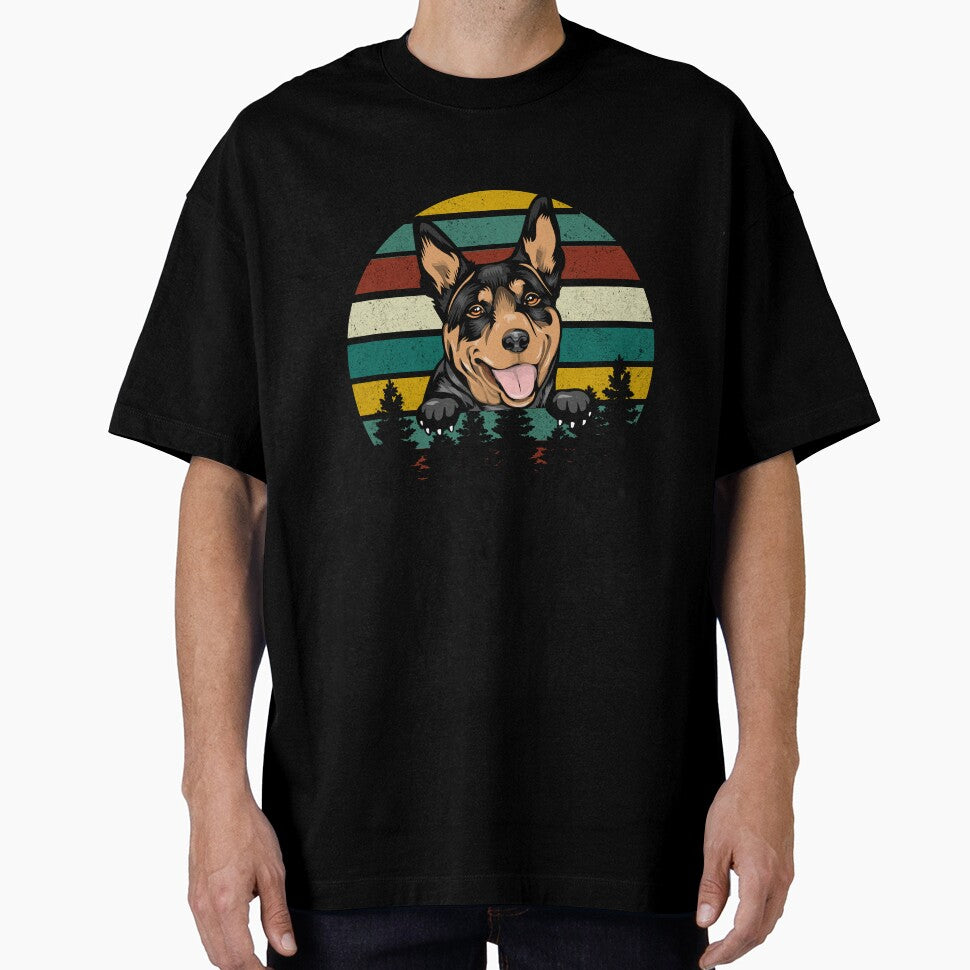 Australian Kelpie Dog Retro Vintage by JonathanBoff
