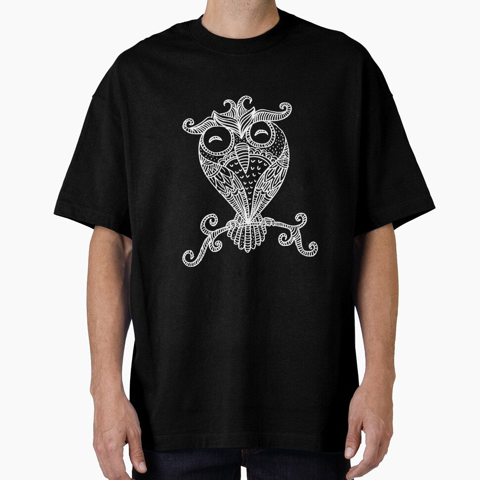 Vintage Boho Bohemian Owl On Branch by SkyCloudBlue