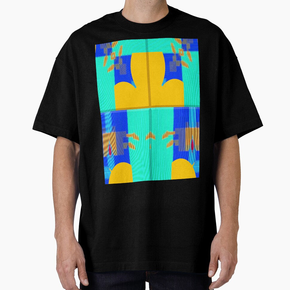 Vibrant music abstract geometric minimalist guitar exotic summer blue - sunny gift for guitarists musicians and minimalist music and guitar lover by Ralek