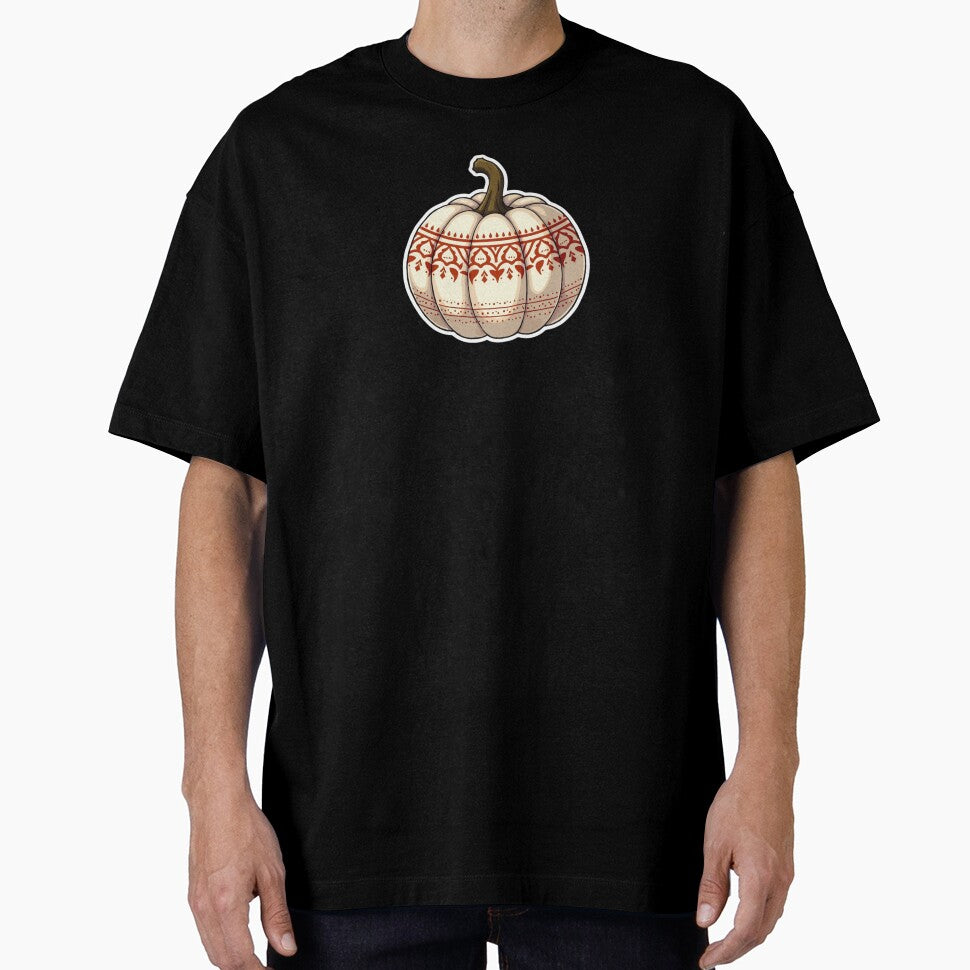 White Pumpkin with Boho Pattern by ArtfullyRooted