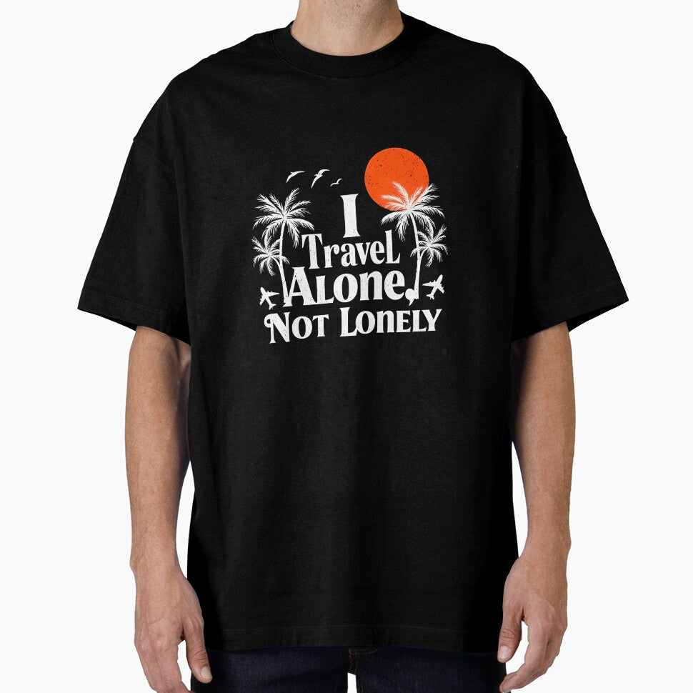 I Travel Alone Not Lonely – Solo Travel Tropical by Snark & Spark