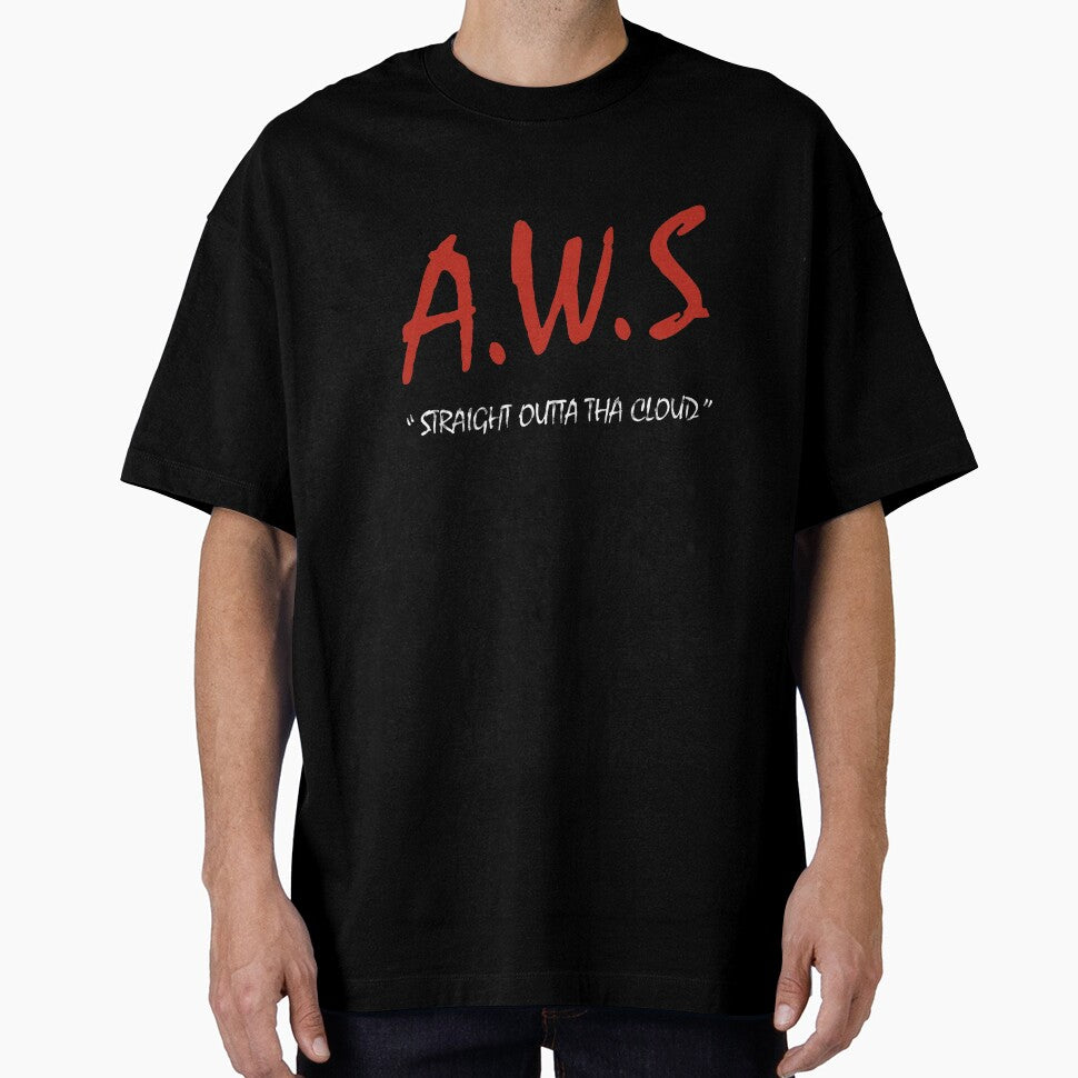 AWS - Straight Outta Tha Cloud Developer Slim Fit by unwittingcancer