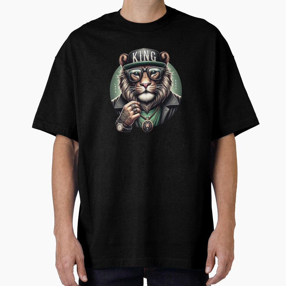 King - Urban Lion with Glasses and Cap | Streetwear Design with a Royal Attitude by XNewStore