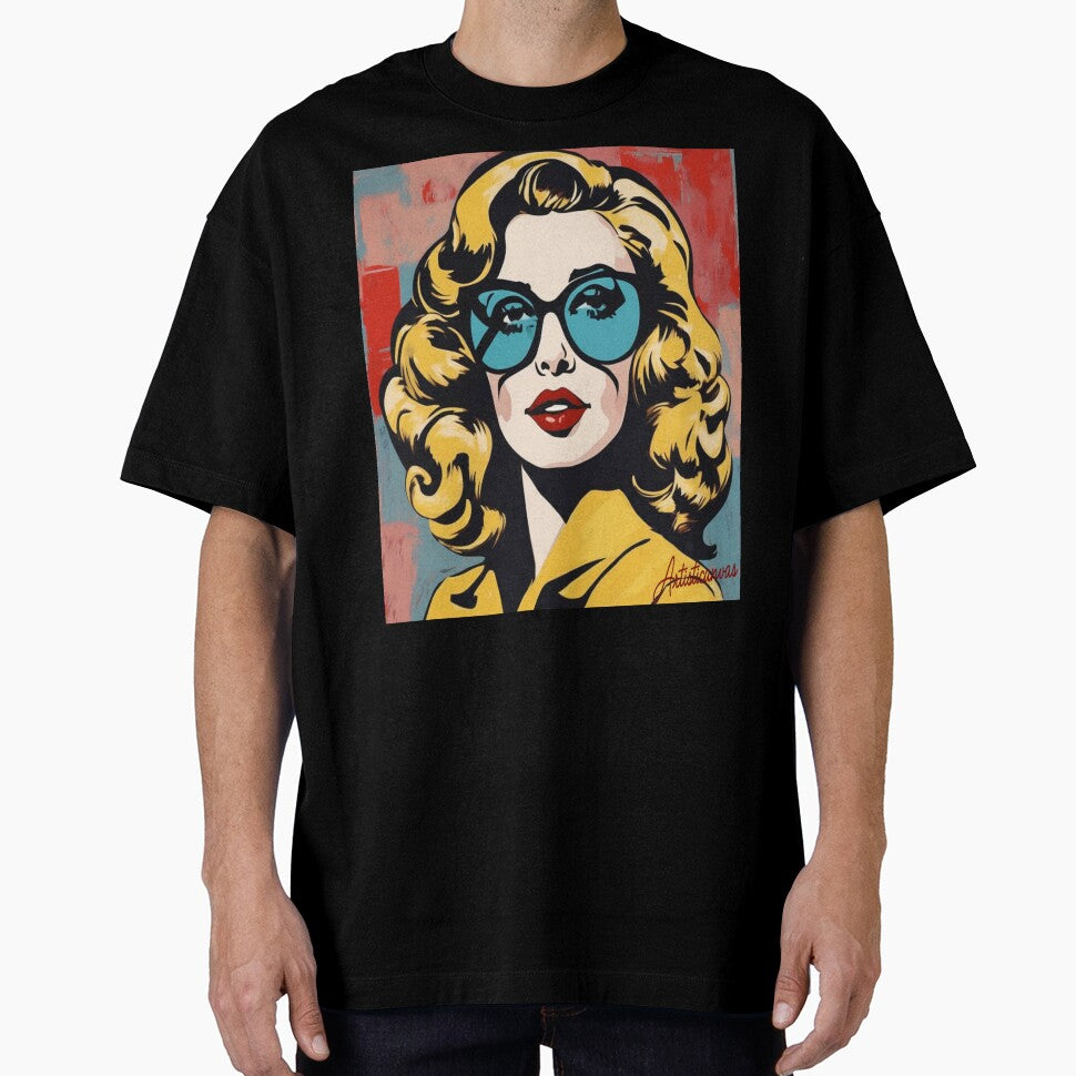 Pop Art 50s Blonde Diva Glamour by Artisticanvas
