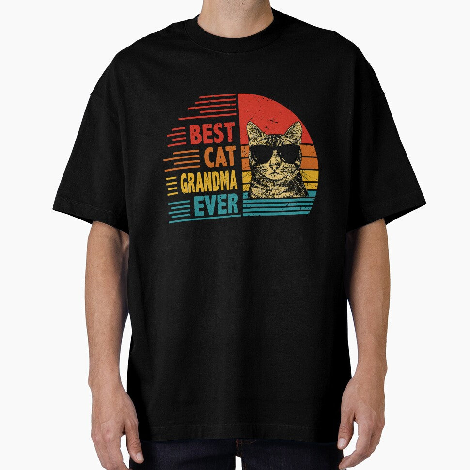 Vintage Retro Best Cat Grandma Ever Funny Cat Lover Mother's Day Gift by EdwinaEmmanoiCo