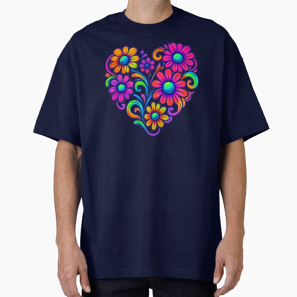 Colorful Heart - Boho Flowers by Gradasdaughter