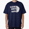 Elderly White Hippie by Feather Art