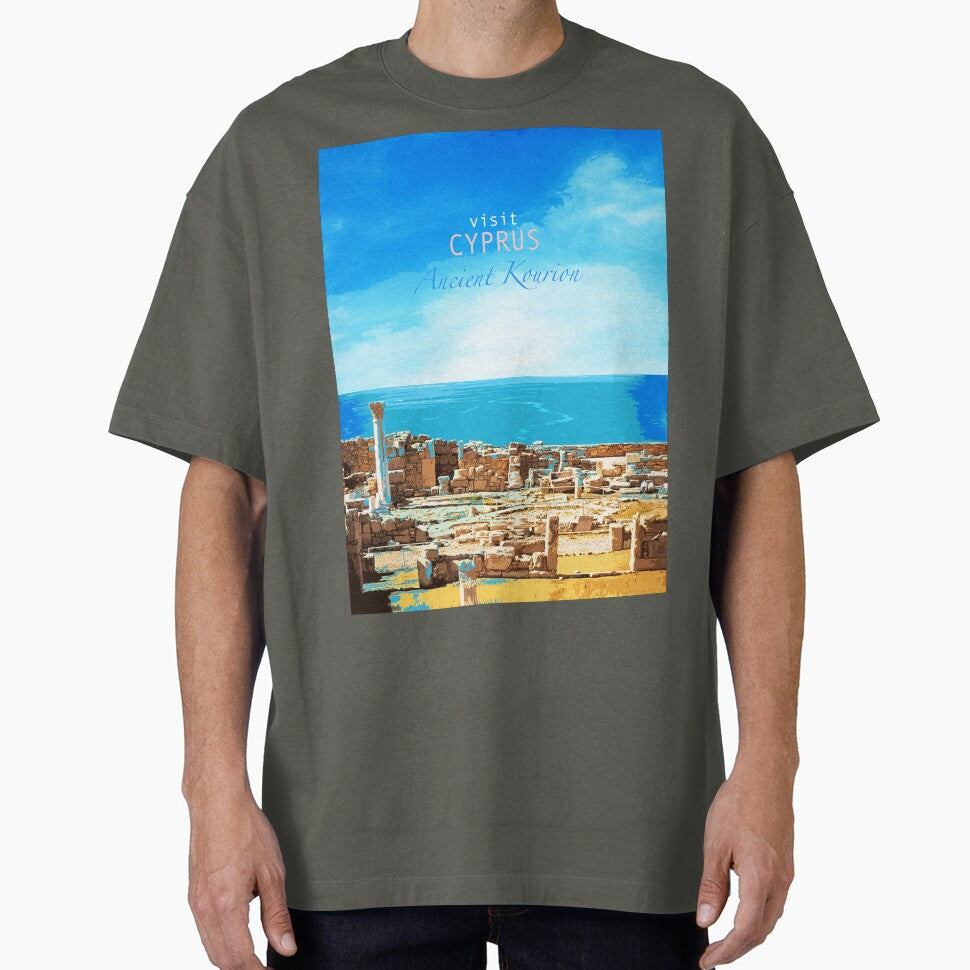 Travel Posters_Visit Cyprus_Ancient Kourion. by FanitsaArt