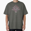 Lotus with Moon and Om Symbol. Yoga. by Christine Krahl