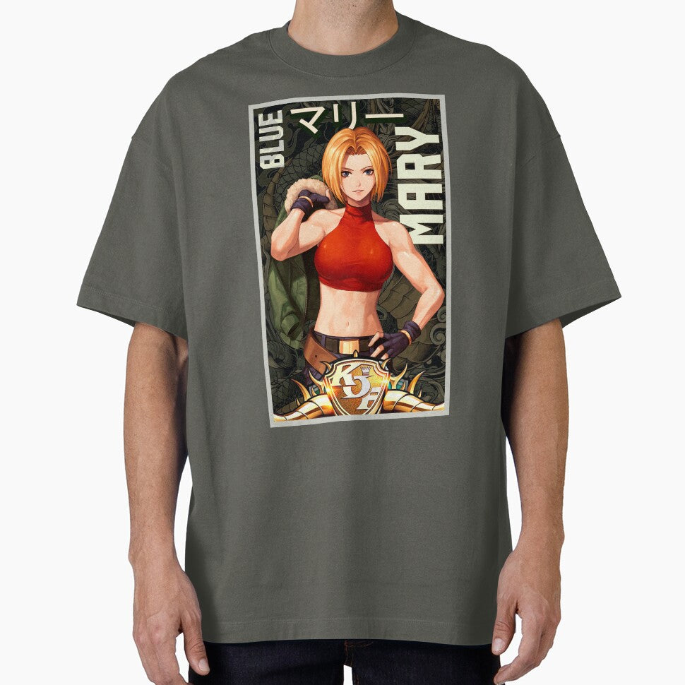 Blue Mary Arcade Retro King of Fighters Gaming Art by Back2Collage