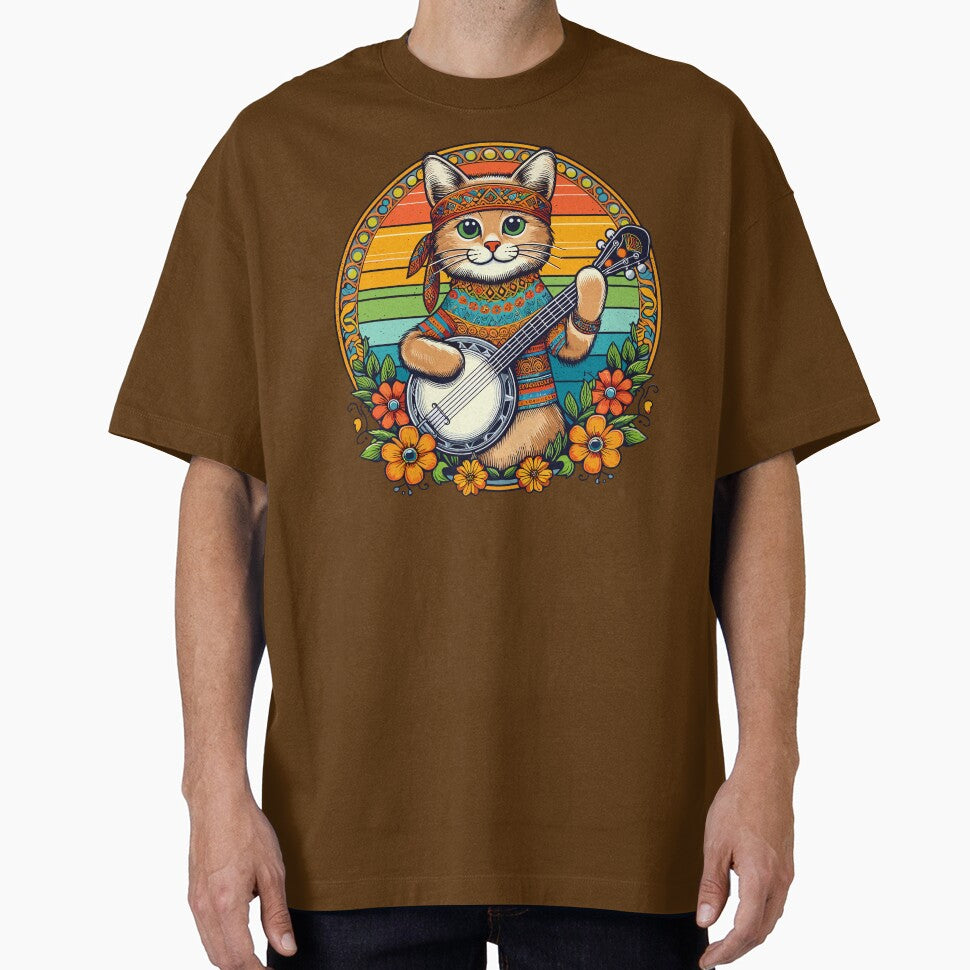 Hippie Banjo Cat by RayCrimson