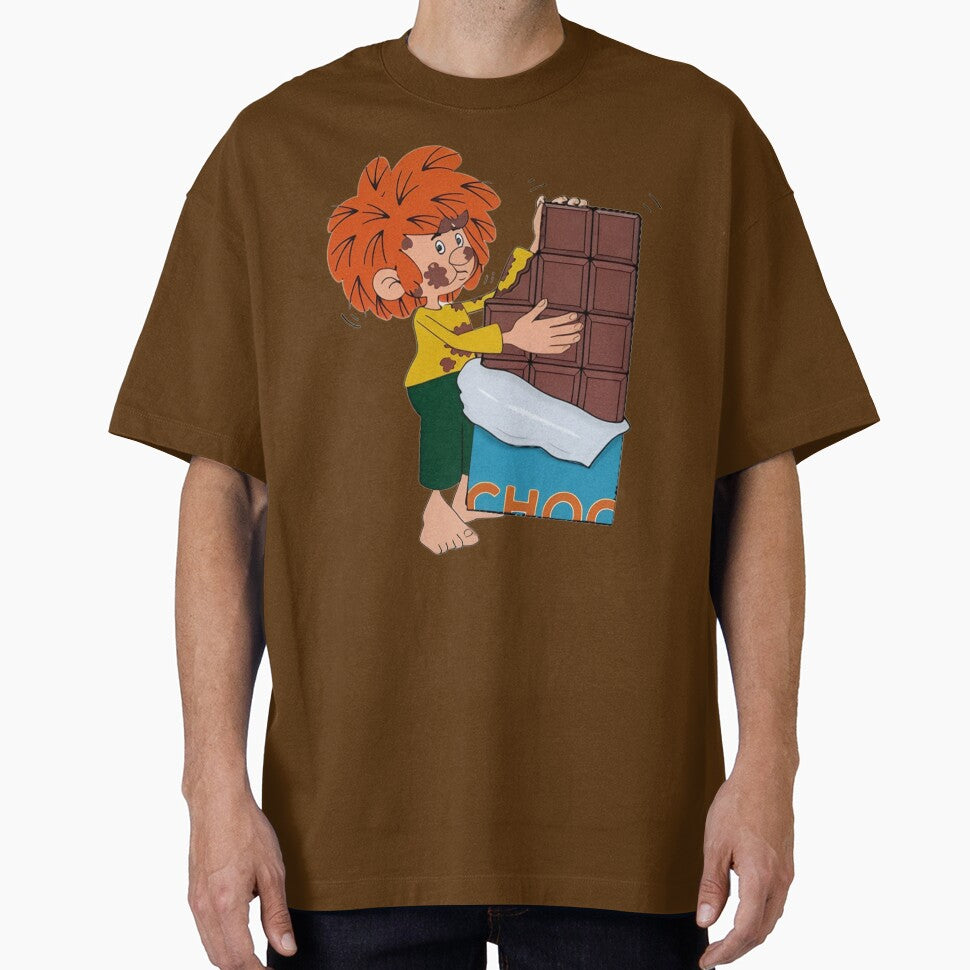 Pumuckl eats giant chocolate by DieViolettHund