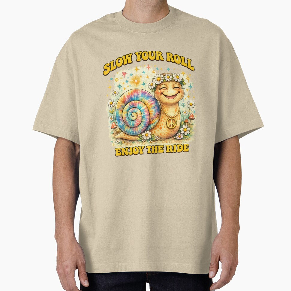 Slow Your Roll Enjoy the Ride Hippie Snail by Lainey Opal Creations