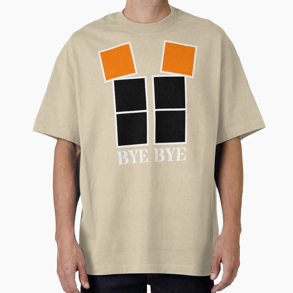 Bye bye - Black and orange blocks by RainbowWordLand