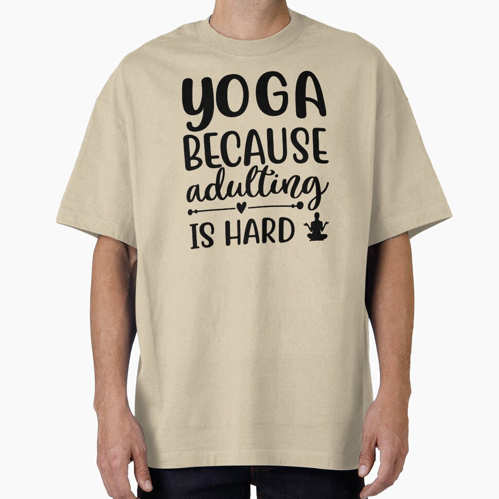 Yoga Quote Because Adulting is Hard Motivational Saying by SoccaTamam