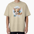 Cute Kawaii Puppy with Headphones by Ecmoprints