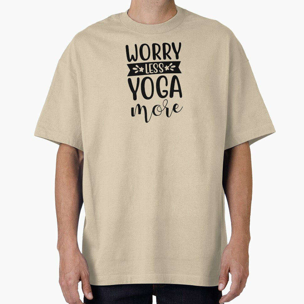 Yoga Quote Worry Less Yoga More Motivational Saying by SoccaTamam