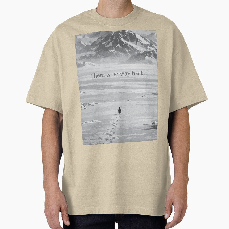 Minimalist Arctic Peak Mountain Penguin Sketch by Imad-Business