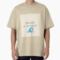 Mentally at the Beach Minimalist Wave Design by PunchlinePress
